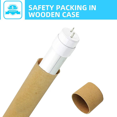 12-30V 18 Inch LED Tube Replacement For Automotive RV Marine 7W 5500K Daylight White Frosted Lens in cardboard packaging