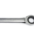 Three Eighths Inch Ratcheting Wrench With Seventy Two Tooth Box End Minimal Five Degree Swing Off Corner Loading, thin head view