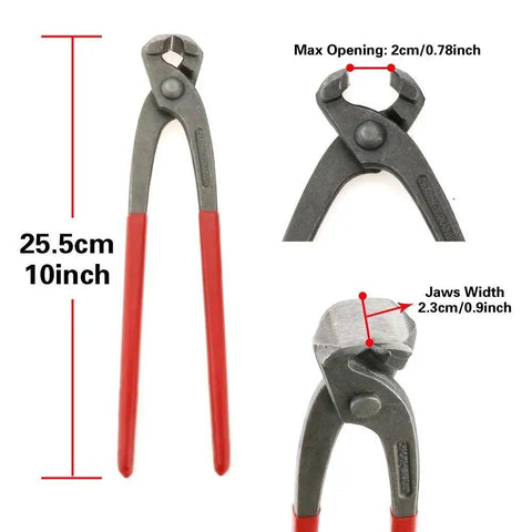 Standard jaw pincers from 70 Piece Zinc Plated Double Ear Hose Clamp Kit With Standard Jaw Pincers For Auto Work Easy Install