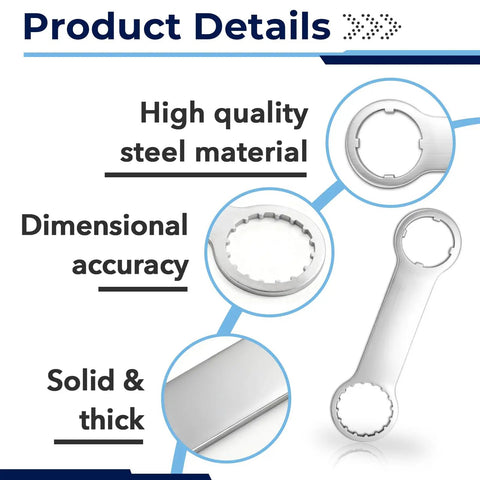 Beefy Heavy Duty Ebike Mid Drive Wrench For BBS01 BBS02 BBS02B BBSHD TSDZ8 TSDZ2B featuring high-quality steel material and solid design