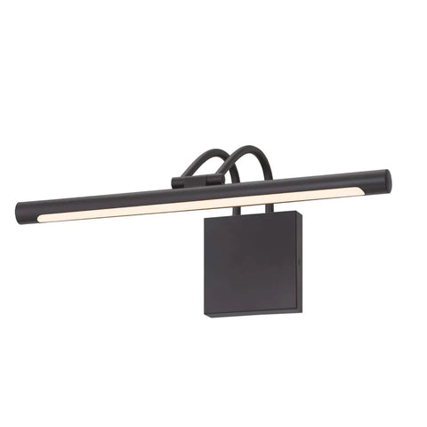 Hardwired 17 Inch LED Picture Light Dimmable Matte Black 3000K With 794 Lumens Energy Saving UV Safe Lighting For Wall Art And Photos
