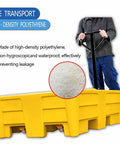 Person using Beefy Spill Containment Pallet System Modular Spill Platform For 2200 Lb Load With Detachable Tray