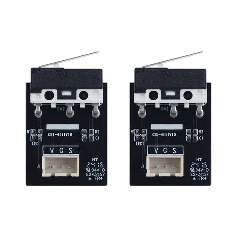 2 pack of X Axis Limit Switch Kit For Ender 3 V2 Neo showing micro mechanical end stop boards with connectors