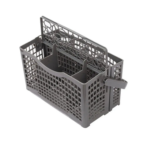 Foldable Silverware Caddy Replacement Basket For Dishwashers, sleek design with foldable handle, fits most models, 9.25 x 5.25 inches