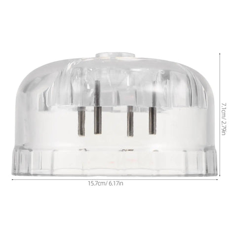Professional Fire Alarm Detector Removal Head Replacement Attachment For No Hassle Installs And Swift Detector Swaps With Slick Anti Slip Grip And Built Like A Tank Durability For Field Pros, transparent design with prongs.