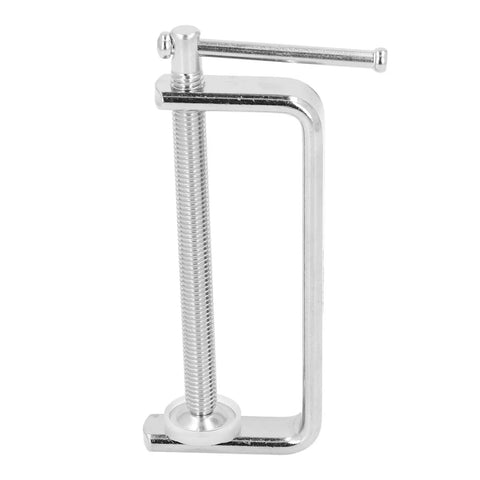 Heavy Duty C Clamp With Steel Construction For Wood And Plastic Projects, Even Pressure Distribution, Anti Slip Pad, 4 Inch Clamping Capacity