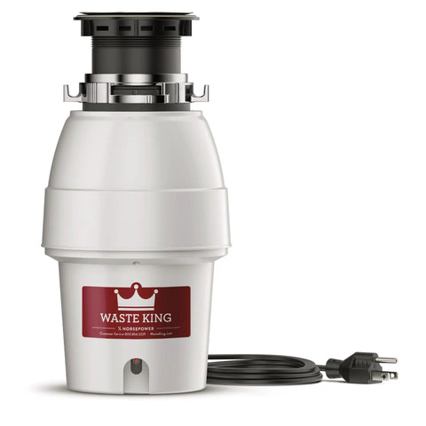 Legend Series Continuous Feed Garbage Disposal For Kitchen Sink With Power Cord L 2600 RPM High Speed Motor EZ Mount