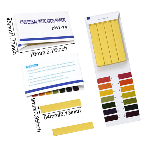 10 Pack 800 Pieces PH Test Strips 80 Pieces Per Pack Bulk Pack With Universal Litmus Indicator Full Range 1 To 14 PH Testing Paper