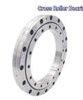Top Shelf Cross Roller Bearing 360 X 435 X 25.4 Mm heavy duty CNC rotary table support with polished finish and threaded holes.
