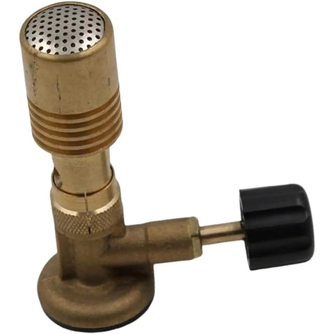 Portable Countertop Bunsen Burner With Adjustable Air Intake, brass body, large-capacity burner for lab or home use