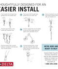 Installation guide for Esato Widespread Bathroom Faucet Chrome Finish With Drain Assembly Included Three Hole Deck Mount Sink Faucet Durable Brass Construction Modern Look Lifetime Limited Warranty.