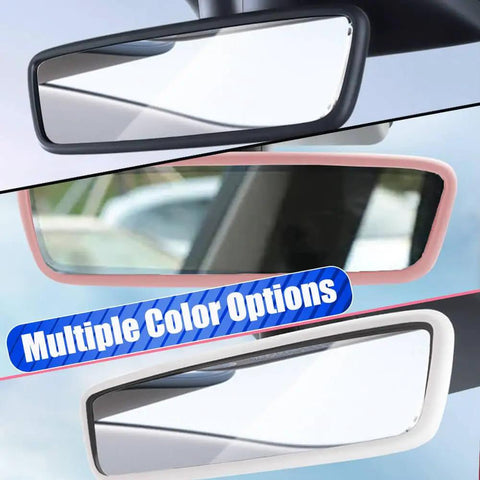 Silicone Protector Frames For Screen And Rear View Mirror For Tesla Model 3 2017 To 2023 And Model Y 2019 To February 2025 White Pair