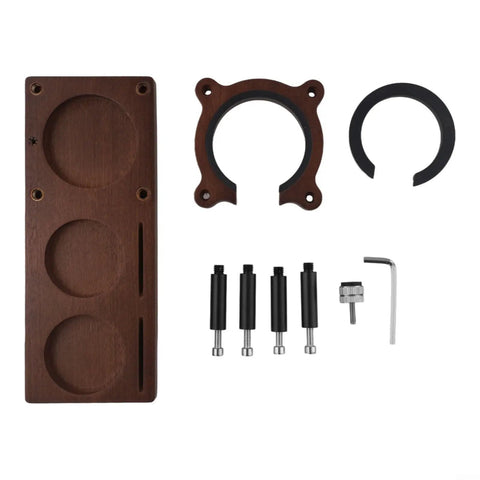 Adjustable Wooden Espresso Tamping Station And Hella Sturdy Portafilter Holder For 51 Mm Plus 58 Mm Coffee Tools parts and accessories