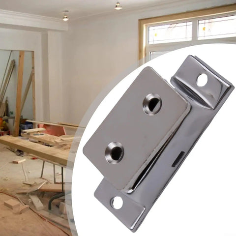 Heavy Duty Magnetic Door Catch For Cabinets And Closets Stainless Steel Latch With Ultra Strong Magnet in workshop setting