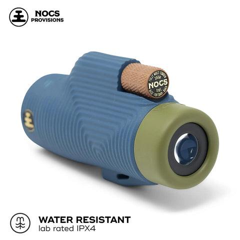 Zoom Tube 8x32 Monocular for Bird Watching and Backpacking, Ultra Portable Pocket Sized Scope with Lightweight Build, Fully Multi Coated Optics and Bak4 Prism, Ideal for Hiking, Wildlife, Travel and Nature Lovers, blue and olive view