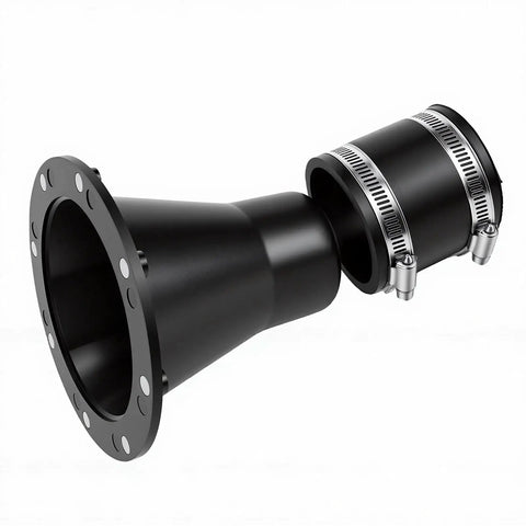 LiebeWH 2-1.5 Inch Magnetic Dust Collection Connector with rubber cuff for quick tool switching in woodworking.