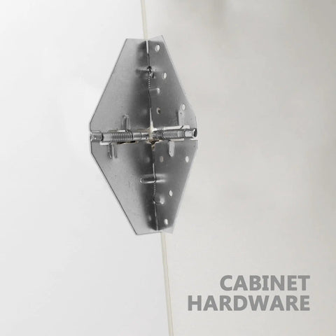 Beefy Iron Folding Table Hinge Set For Cabinets And Wall Mounts, Heavy Duty, High Hardness Silver Metal, Easy Install Fold Down