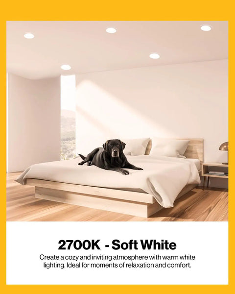 BR30 LED Flood Bulbs For Recessed Cans, 850 Lumens, 11W, Dimmable 2700K Soft White light in cozy bedroom