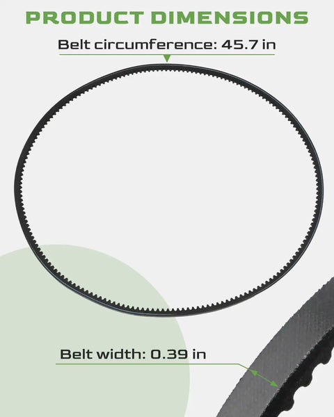 Beefed Up 3L Tooth HB Drive Belt for Trimmer 10mm x 1160mm Replacement Fit for Earthquake Trimmer belt dimensions 45.7 in