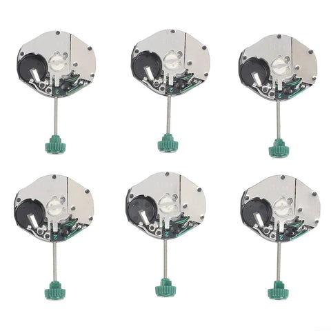 Six Pack Quartz Watch Movement Repair Kit With Metal Clock Mechanism Parts For DIY Watchmaking And Replacement Easy Installation