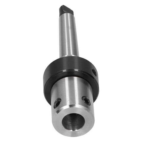 CHICIRIS arbor Morse taper R8 drill sleeve adapter, steel MT2 19.05mm for magnetic drills (side view)