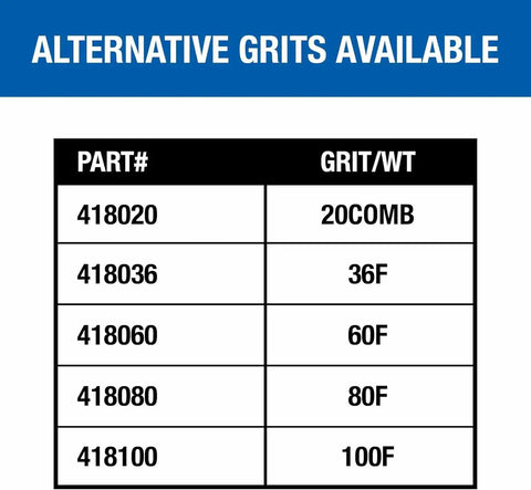 Silicon Carbide 12x18 Floor Sanding Sheets 60 Grit 20 Pack For Hardwood And Concrete Buffers Heavy Duty Paper grit options chart