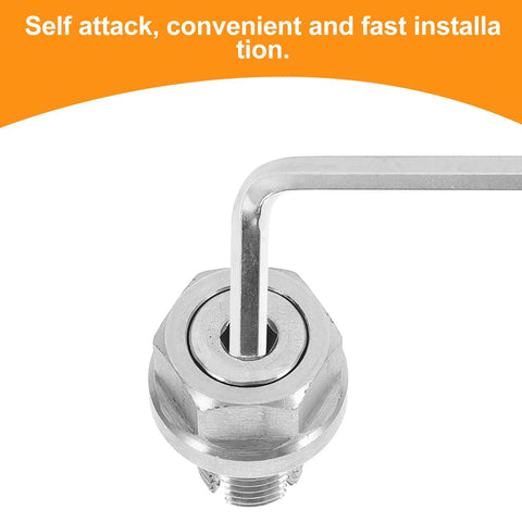 Premium Stainless Steel Self-Tapping Oil Drain Plug Kit Replaces Stripped Threads With Sealing Ring For Quick And Easy Car Engine Repair Job In The Garage, stainless steel plug with hex head and Allen key