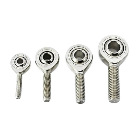 Heavy Duty Rod End Joint Ball Bearings Left Right Thread Anti Rust Food Grade Self Aligning in various sizes for machinery.
