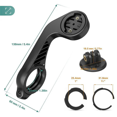 Out Front Ride Ready Bike Mount For Garmin Edge GPS Computers And XOSS G G Plus And iGPSPORT Fits 25.4mm To 31.8mm Handlebars