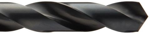 Close-up of Dope High Speed Steel Drill Bit Set 1.0 To 13.0 Millimeter Increments in 0.5 Millimeter Steps 25 Piece Jobber Length with Black Oxide Finish