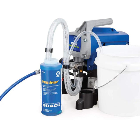Pump Armor 1-Quart Bottle For Airless Paint Sprayers Protects Pump During Storage And No Hassle Freeze Protection Down To Minus 30 Degrees Fahrenheit Keeps Startup Ready After Cleaning next to sprayer equipment