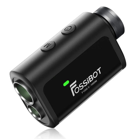 Heavy Hitter Laser Rangefinder With Slope Feature And Flag Lock Mode Dishing Out Sick Precision Up To 1100 Yards For Golf And Hunting Stints Featuring 6x Sharp Optics Vibration Buzz And Rechargeable Battery Life, showing compact design and control buttons.