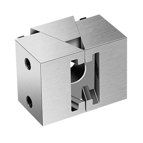 Rock Solid Double Direction Ok Clamp For Tabletop Machining Adjustable Side Fixture With Fixed Clamp Block To Stabilize Workpieces Heavy Duty Precision Jig For Milling Drilling Mold Making And Quick Setup, stainless steel block clamp