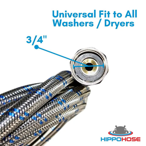 12 Foot Steam Dryer Hose Install Kit With Octagon Connections For Easy And Secure Tightening Universal Fit To All Steam Dryers
