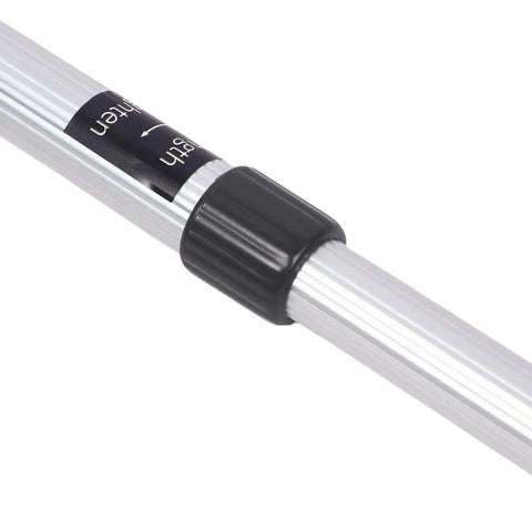 Close-up of the adjustable aluminum rod of the Thonlai Measuring Wheel Extendable Accurate Portable Distance Measuring.