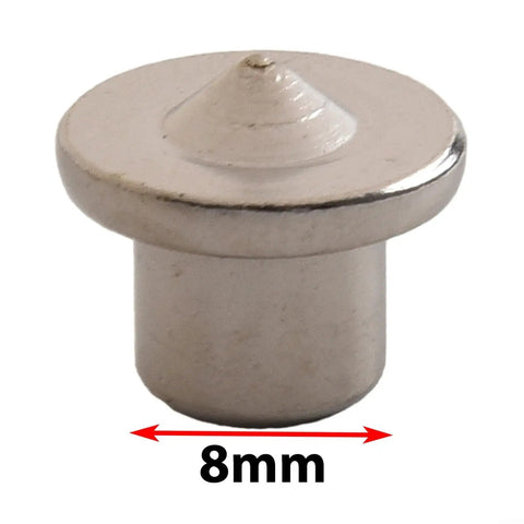 Dead On Precision Steel Dowel Centers, 10 Pack Workshop Markers, 8mm chrome plated marker for accurate wood joint alignment.