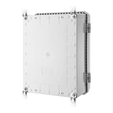 Junction Box Enclosure With IP67 Waterproof Design, rugged weatherproof outdoor electrical box with hinged grey cover
