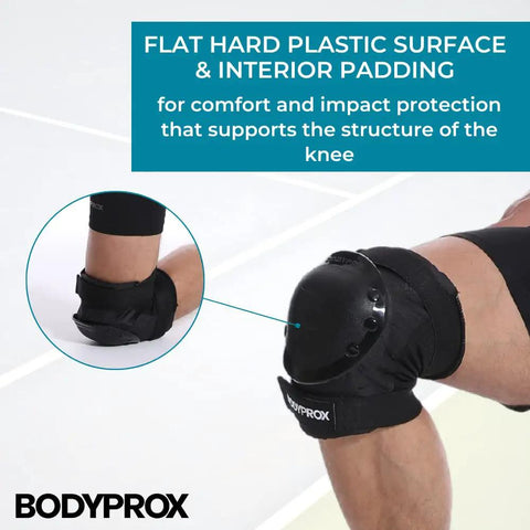 Knee Pads Elbow Pads Wrist Guards Set For Skateboarding Roller Derby BMX Riding And Inline Skating With Hard Shell Exterior