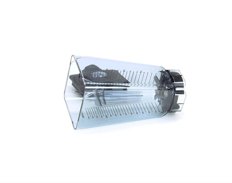 Side view of Genuine OEM 48 Ounce Blender Jar With Ice Blade Lid Replacement Part for high power blenders, durable Tritan style