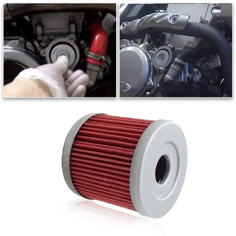 Suzuki DRZ400 Oil Filter Replacement Pack Of 5 Compatible With DRZ400E DRZ400S DRZ400SM 2000 2013 Replaces HF139 And KN139 filter use