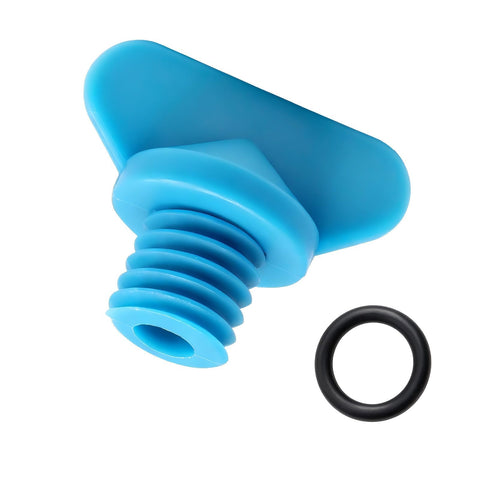 Marine Engine Block Drain Plug Kit For Mercruiser Mercury Marine Engines, Reinforced Nylon Construction, blue plug with O-ring