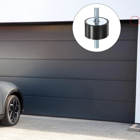 Beefy 4 Pack D40mm X H25mm Rubber Mounts Vibration Isolators With M8 X 23mm Double Studs Cylindrical Shock Absorbers For Air Compressors Cars Boats Pumps Motors Gym Gear Home Garage on garage door