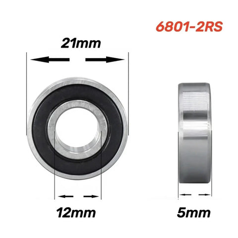 Beefy Build 6805 2RS Double Sealed Ball Bearing 25X37X7MM Bike Bottom Bracket Upgrade for MTB with pre-greased design.