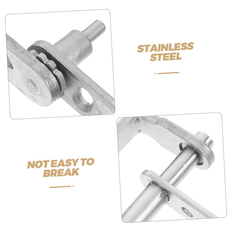 Rotating Screen Hinge With Self Closing Mechanism For Hidden Door Bookcase In Stainless Steel Heavy Duty Pivot Hinge Close-Up
