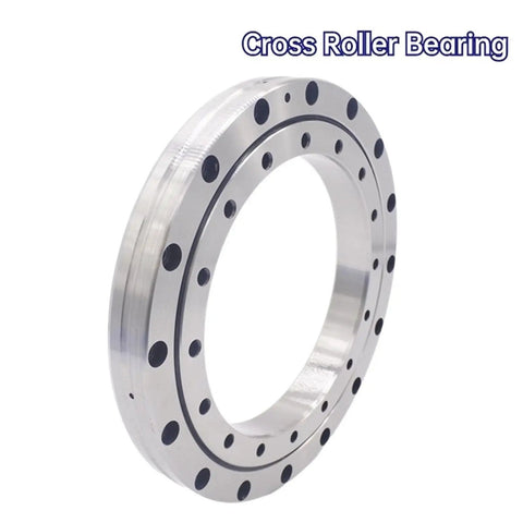 Xsu080188 Cross Roller Bearing 150 By 225 By 25 Dot 4 Millimeter Precision Rotary Table For Cnc Tools and Heavy Duty Industrial Joints Tough As Nails Design. Close-up view showing smooth surface and mounting holes.