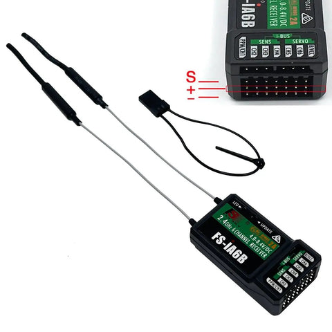 Six Channel 2.4GHz Receiver For Flysky Transmitters PWM PPM iBus AFHDS2A Compatible With FS i6 i6S i6X i4 And More RC Radio Receiver
