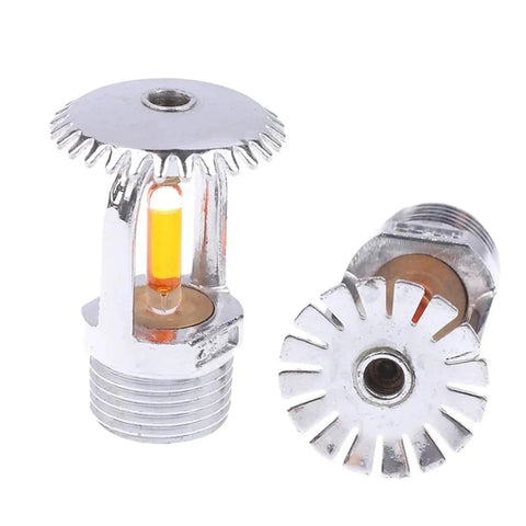 Top Shelf 57C Hella Efficient Fire Sprinkler Head Built Solid For Compact Concealed Side Mount Quick Response Trigger And Flexible Vertical Down Spray Setup For Super Smooth Protection, chrome finish, copper alloy, two angles.