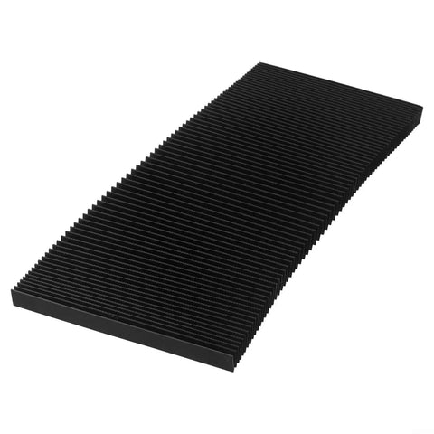 Black Flexible Accordion Bellows Cover for Milling Machines, 150mm Length, Three Proof Cloth Shield Oil Dust Resistant