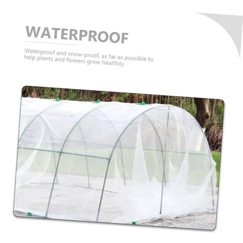 Transparent Plastic Greenhouse Cover With Bracket For Outdoor Garden Plants No Fuss To Install Waterproof Snow Proof Air Permeable Lets In Sunlight For Healthier Seedlings And Blooms