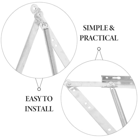 Triangular Spring Hinges For Sofa Bed And Cabinet Doors Heavy Duty Hot Rolled Steel Foldable Lift Up Hinges For Easy Install